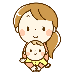 お子さんを抱っこしたまま施術できる
